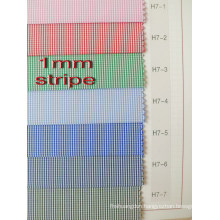 1 mm Checks Plain Yarn Dyed Shirting Fabric